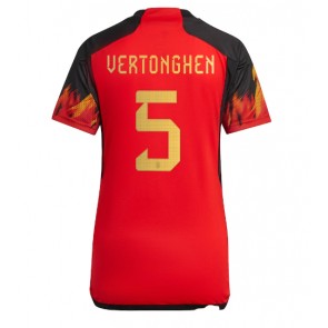 Belgien Jan Vertonghen #5 Hemmatröja Kvinnor VM 2022 Kortärmad